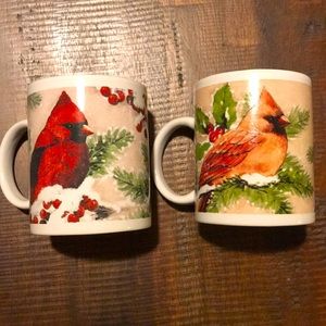 Vintage Cracker Barrel “Plaid Tidings” Mug Gift Set